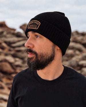 Sanctified Organic Cotton Beanie | BLACK
