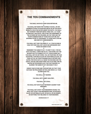10 Commandments Banner