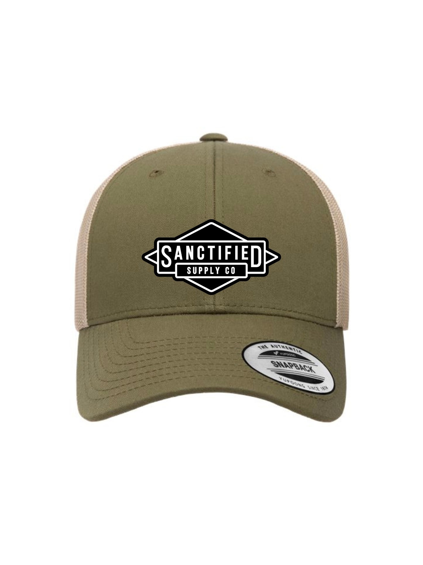 OD Green Sanctified Embroidered Patch Shema Hat