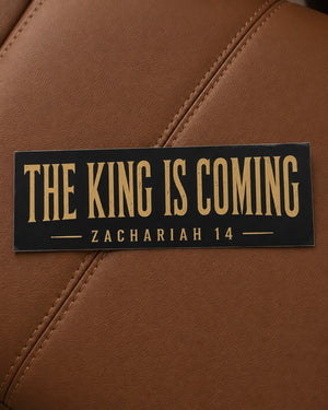 The King is Coming Bumper Sticker