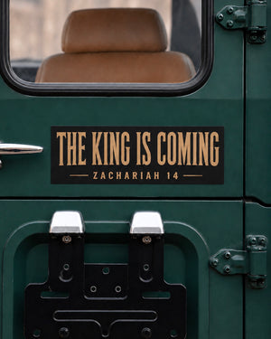 The King is Coming Bumper Sticker