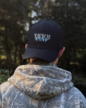 100% Cotton YHWH Hat | Black