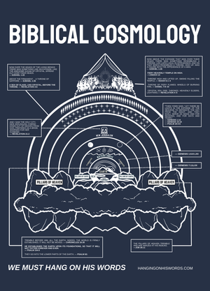 Biblical Cosmology T-Shirt | Hanging On His Words