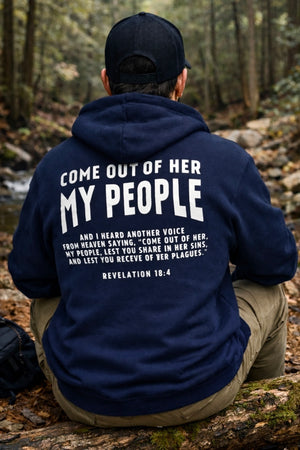 “Come Out Of Her My People” Premium Heavyweight Zip-Up Hoodie