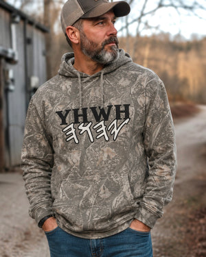 Paleo YHWH Camo Hoodie