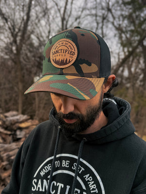 Leather Patch Shema Hat