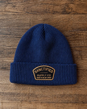 Sanctified Organic Cotton Beanie | NAVY