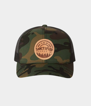 Leather Patch Shema Hat