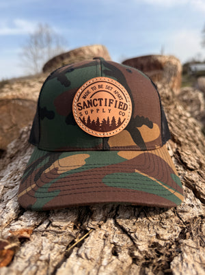 Leather Patch Shema Hat