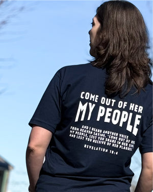 Come Out Of Her My People T-Shirt - Navy