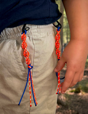 Short DNA Paracord Tzitzit | ORANGE GLOW