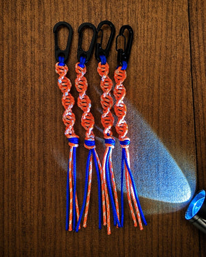 Short DNA Paracord Tzitzit | ORANGE GLOW
