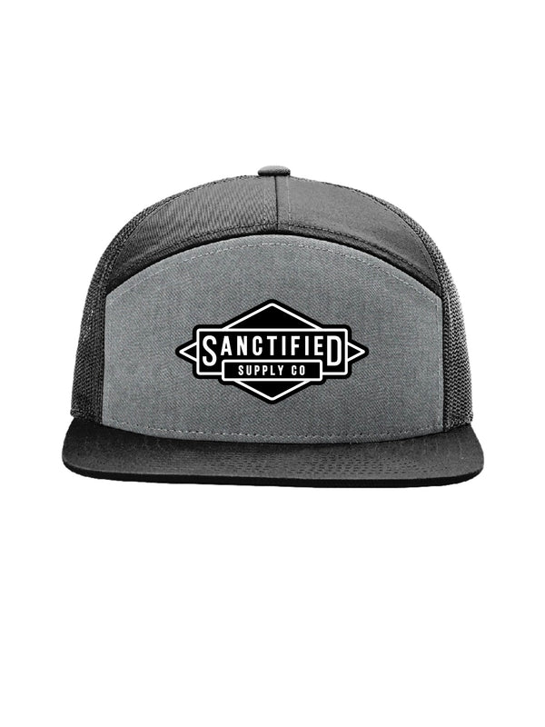 7 Panel Sanctified Embroidered Patch Shema Hat