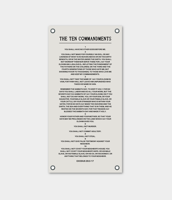 10 Commandments Banner
