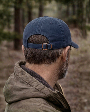 100% Cotton unstructured YHWH Shema Hat - Navy