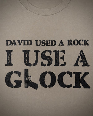 David Used A Rock GLOCK T-Shirt  | SBF