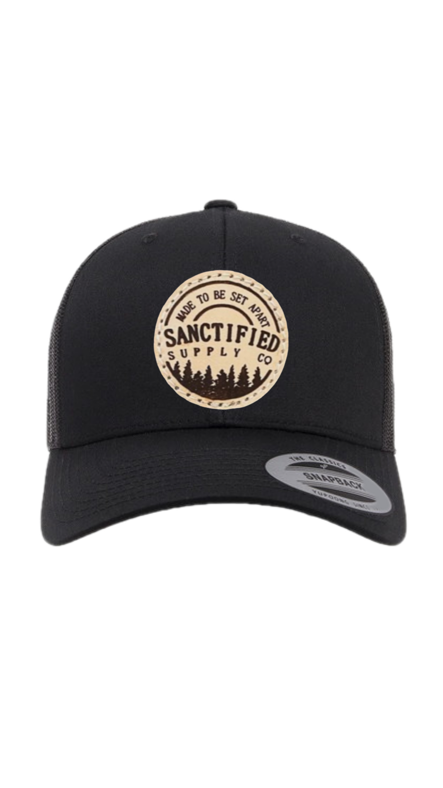 Sanctified Leather Patch Shema Hat