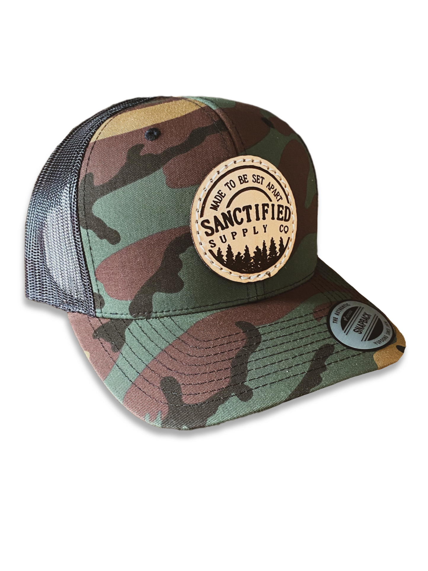 Sanctified Leather Patch Shema Hat